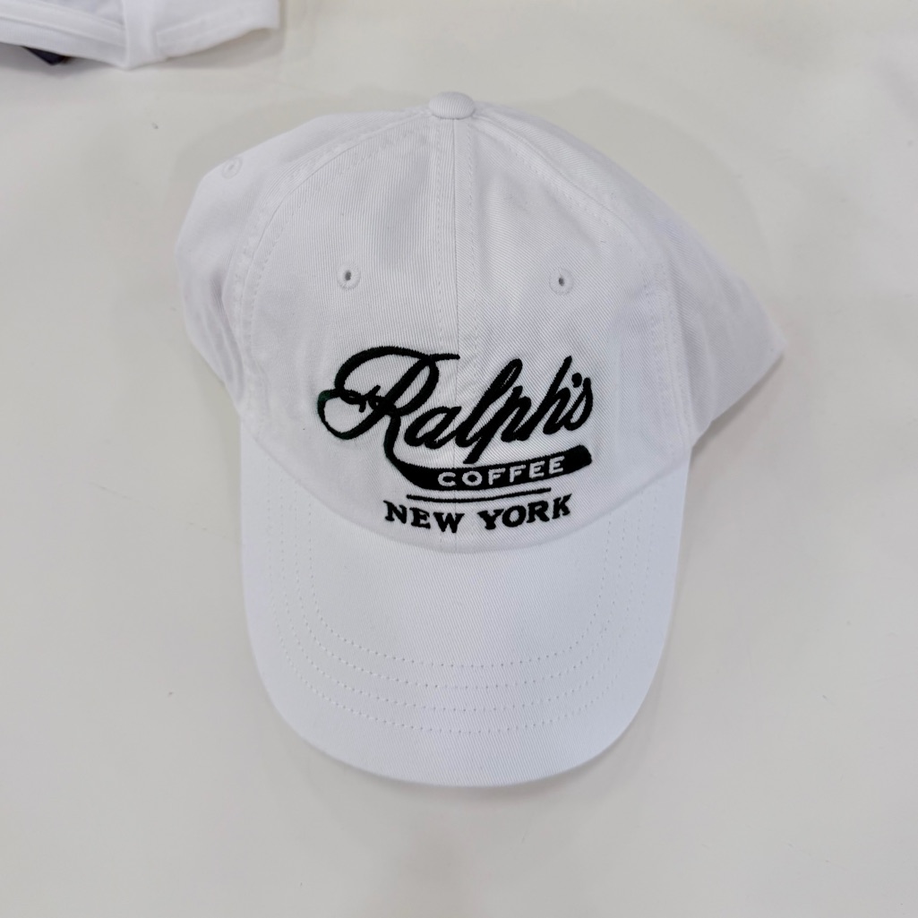 Nwt Ralph's Coffee Polo Ralph Lauren White Baseball Cap Hat Men’s & Women’s